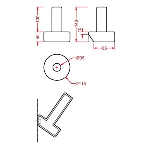 Бумагодержатель Artceram Postit  подвесной цвет белый PSC001 01 74