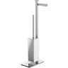 Стойка COLOMBO DESIGN UNITS B9107D напольная с держателем туалетной бумаги и ершиком