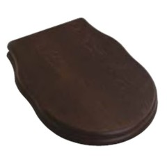 Сиденье с крышкой Artceram Hermitage с плавным опусканием цвет грецкий орех/золото HEA004 73