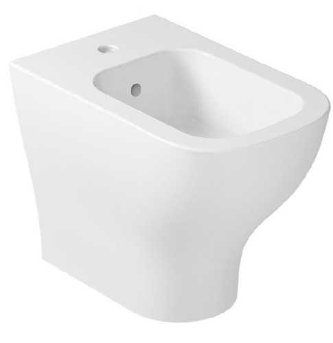 Биде GALASSIA PLUS DESIGN 6114 напольное с одним отверстием с крепежом цвет белый глянцевый