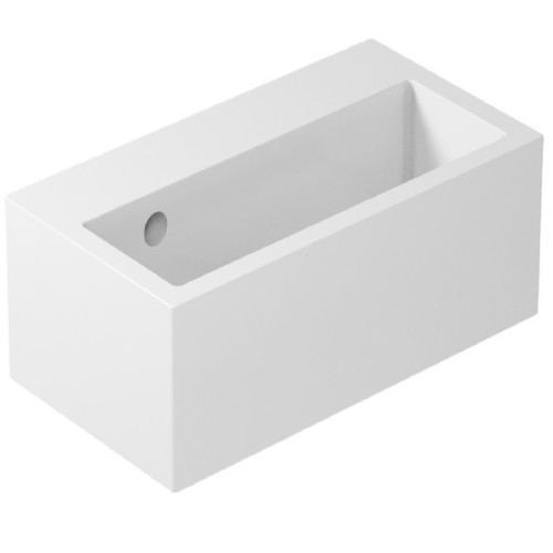 Раковина GALASSIA PLUS DESIGN 6031M накладная или подвесная с одним отверстием с переливом цвет белый глянцевый