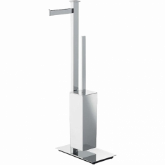 Стойка COLOMBO DESIGN UNITS B9107S напольная с держателем туалетной бумаги и ершиком