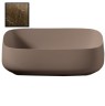 Раковина Artceram Cognac Quadro накладная без отверстий цвет Bronze amani COL009 49 00