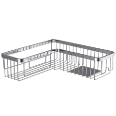 Полочка корзинка COLOMBO DESIGN ANGOLARI B9614 угловая одинарная с металлической полочкой