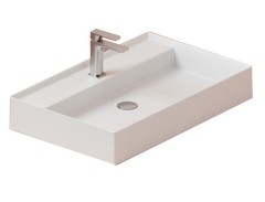 Раковина Artceram Scalino  подвесная/накладная с одним отверстием цвет белый SCL008 01 00